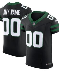 Men's New York Jets Legacy Black Alternate Vapor F.U.S.E. Elite Custom Jersey JS8306 nicesnker