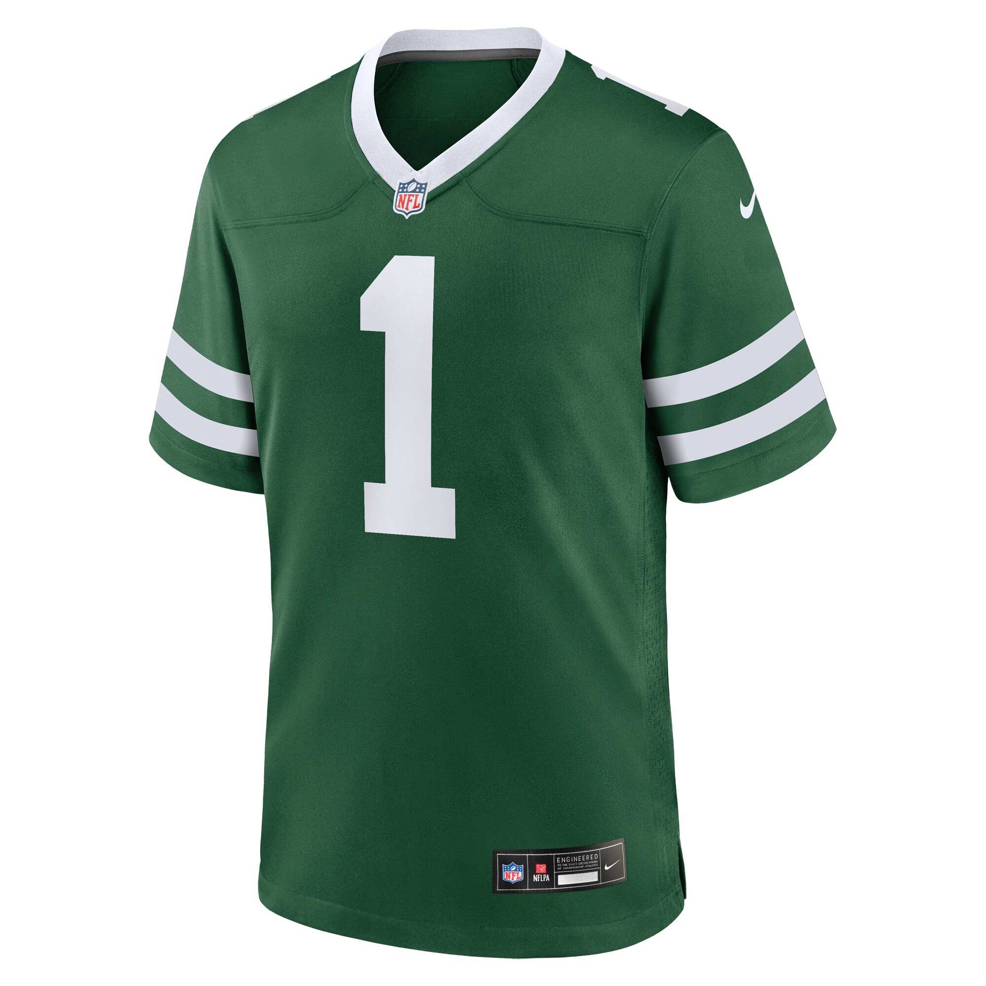 Men's New York Jets Legacy Green #1 Dad Game Jersey JS7186 nicesnker - Image 2