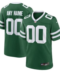 Men's New York Jets Legacy Green Custom Game Jersey JS4643 nicesnker
