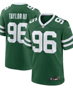 Men's New York Jets Leonard Taylor III Legacy Green Team Game Jersey JS4227 nicesnker