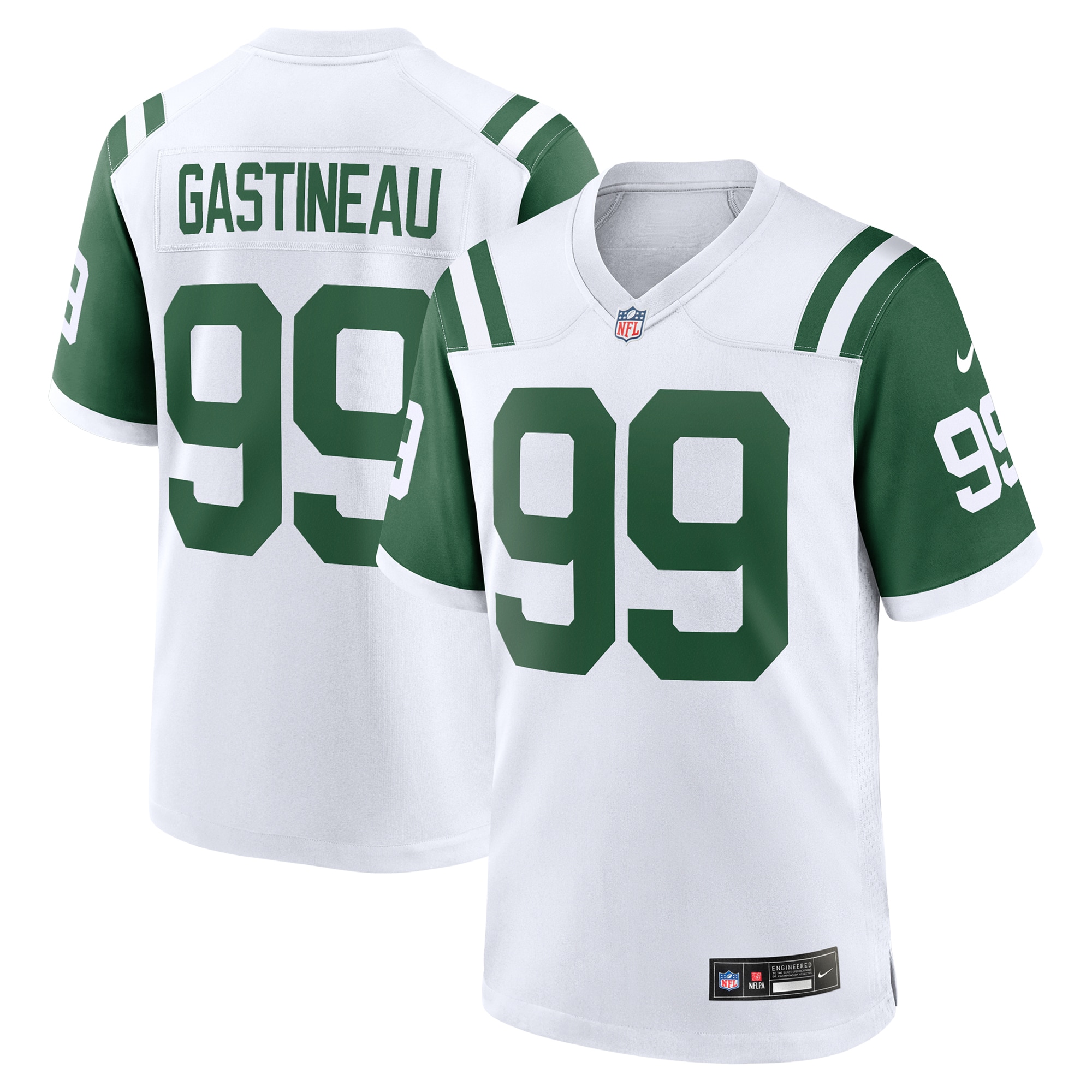 Men's New York Jets Mark Gastineau White Classic Alternate Retired Player Game Jersey JS4419 nicesnker