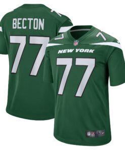 Men's New York Jets Mekhi Becton Gotham Green Player Game Jersey JS9614 nicesnker