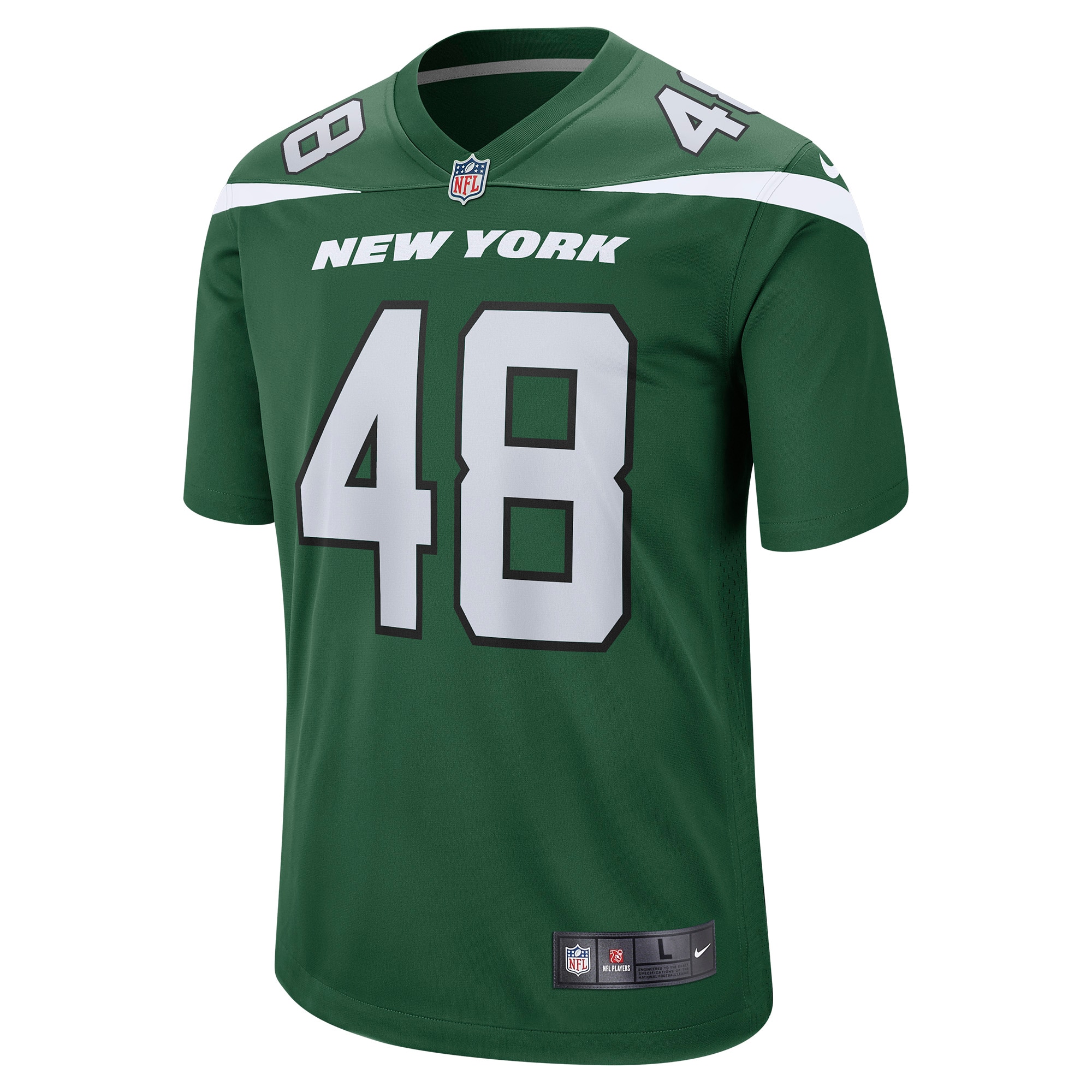 Men's New York Jets Nick Bawden Gotham Green Game Player Jersey JS9575 nicesnker - Image 2
