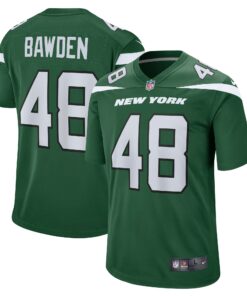 Men's New York Jets Nick Bawden Gotham Green Game Player Jersey JS9575 nicesnker