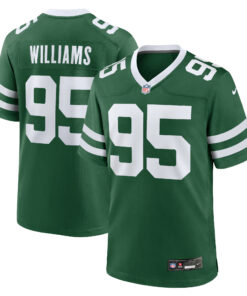 Men's New York Jets Quinnen Williams Legacy Green Game Jersey JS5133 nicesnker