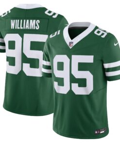 Men's New York Jets Quinnen Williams Legacy Green Vapor F.U.S.E. Limited Jersey JS1417 nicesnker