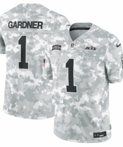 Men's New York Jets Sauce Gardner Arctic Camo 2024 Salute to Service Limited Jersey JS4836 nicesnker