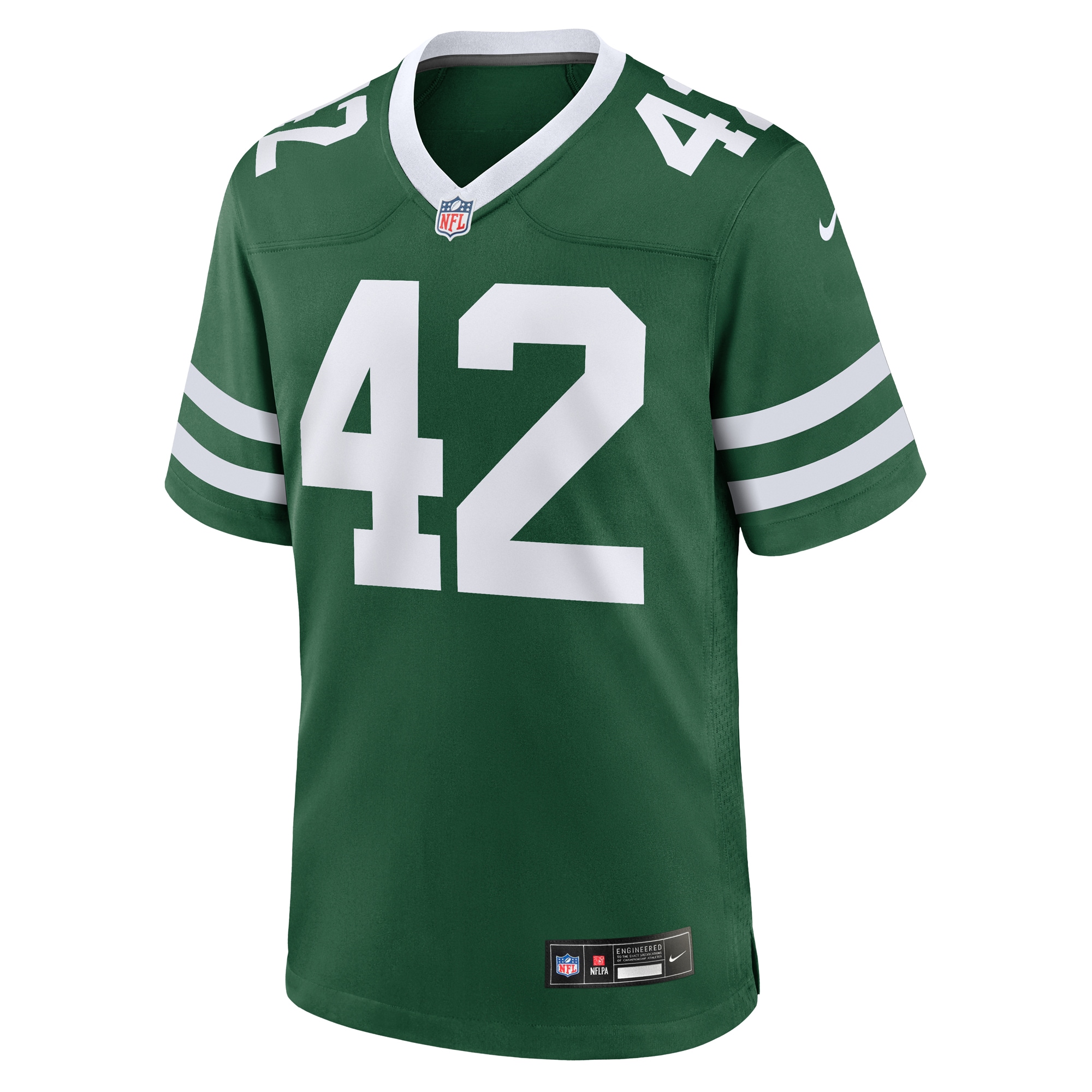 Men's New York Jets Thomas Hennessy Legacy Green Team Game Jersey JS9317 nicesnker - Image 2