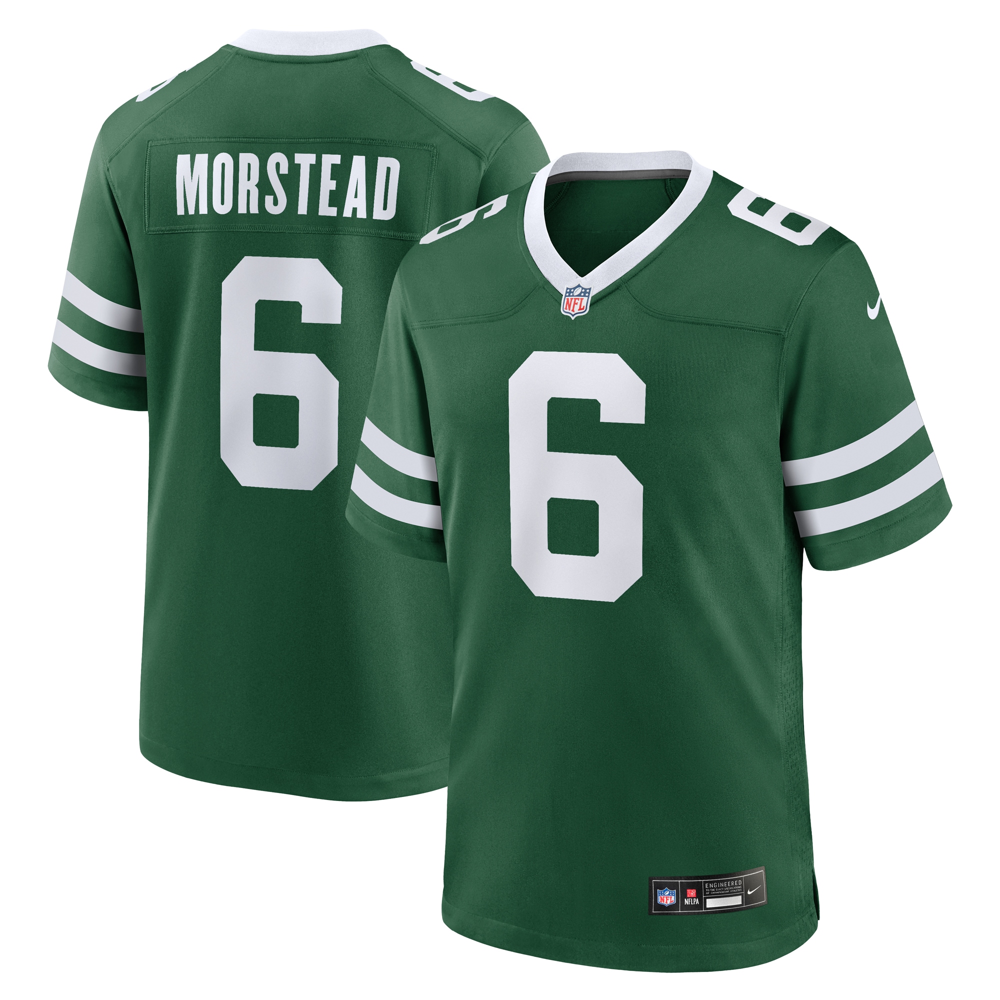 Men's New York Jets Thomas Morstead Legacy Green Team Game Jersey JS5850 nicesnker
