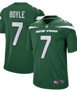 Men's New York Jets Tim Boyle Gotham Green Game Jersey JS7178 nicesnker