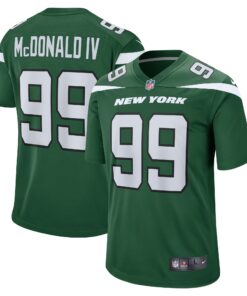 Men's New York Jets Will McDonald IV Gotham Green Game Jersey JS4316 nicesnker