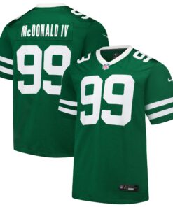 Men's New York Jets Will McDonald IV Legacy Green Team Game Jersey JS1545 nicesnker