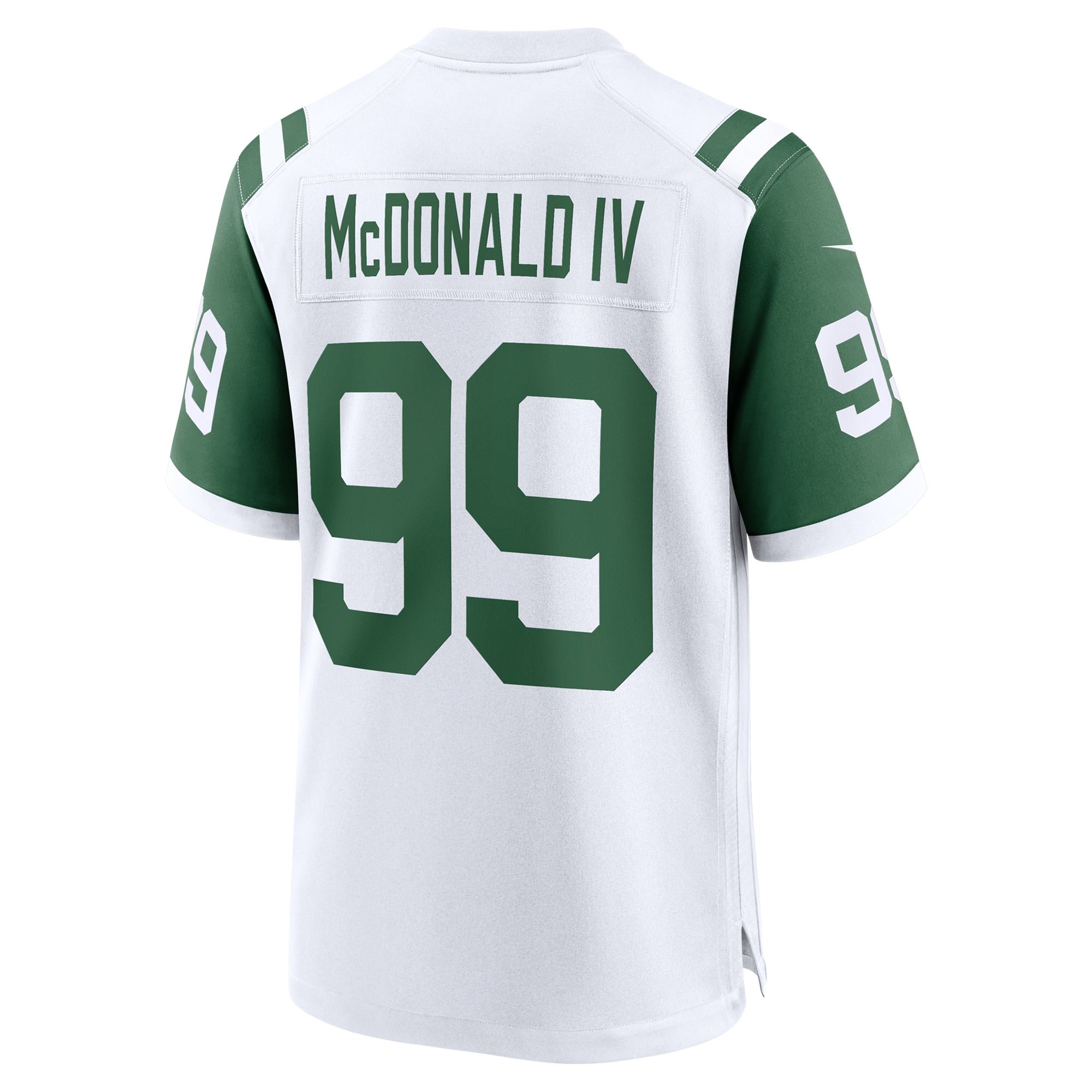 Men's New York Jets Will McDonald IV White Classic Alternate Game Jersey JS3436 nicesnker - Image 3
