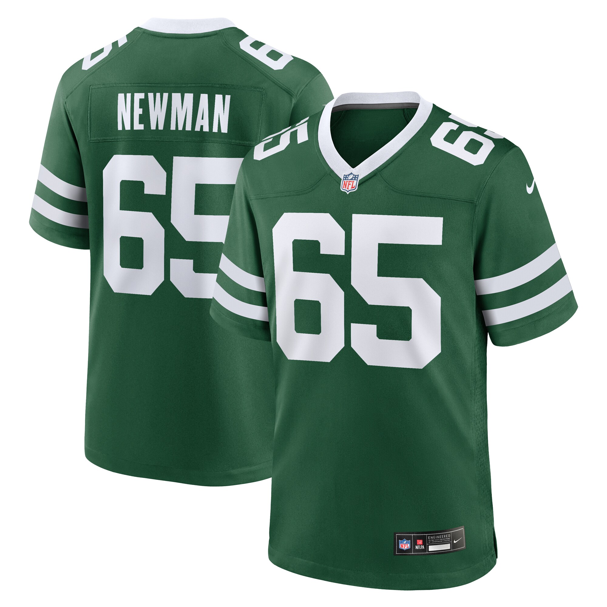 Men's New York Jets Xavier Newman Legacy Green Team Game Jersey JS1269 nicesnker