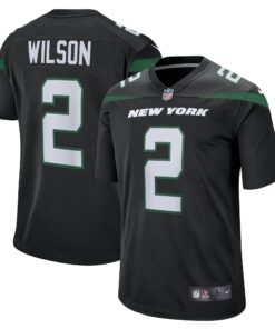 Men's New York Jets Zach Wilson Black Alternate Game Jersey JS8889 nicesnker