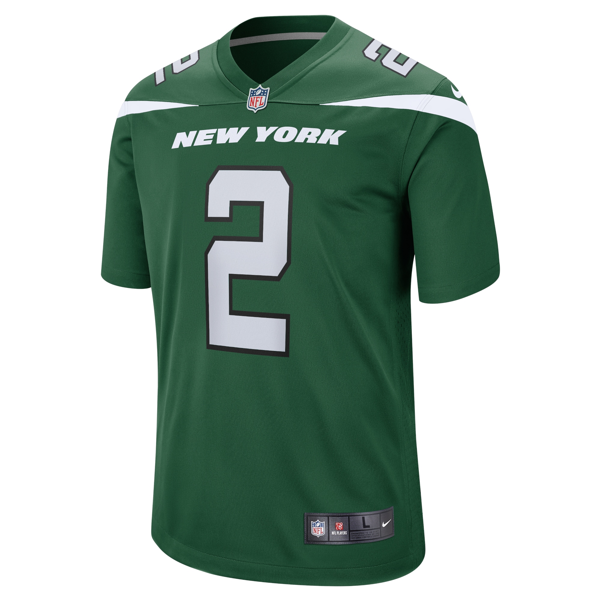 Men's New York Jets Zach Wilson Gotham Green Game Jersey JS4253 nicesnker - Image 2