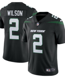Men's New York Jets Zach Wilson Stealth Black Vapor Limited Jersey JS8614 nicesnker