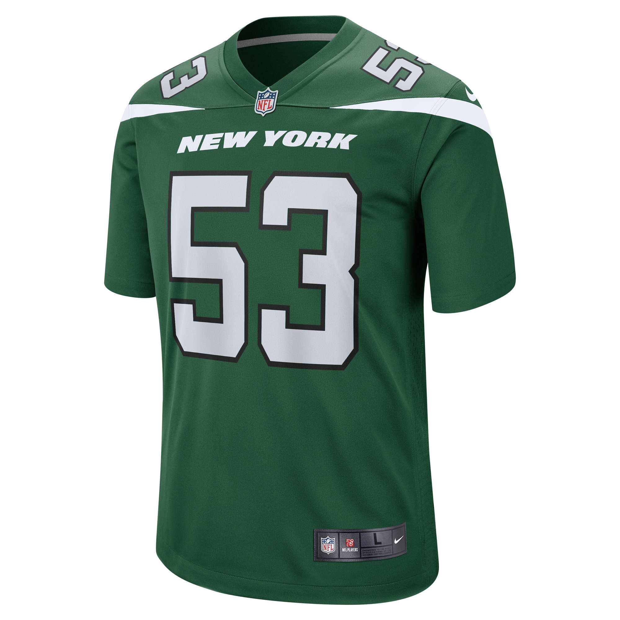 Men's New York Jets Zaire Barnes Gotham Green Game Jersey JS2228 nicesnker - Image 2