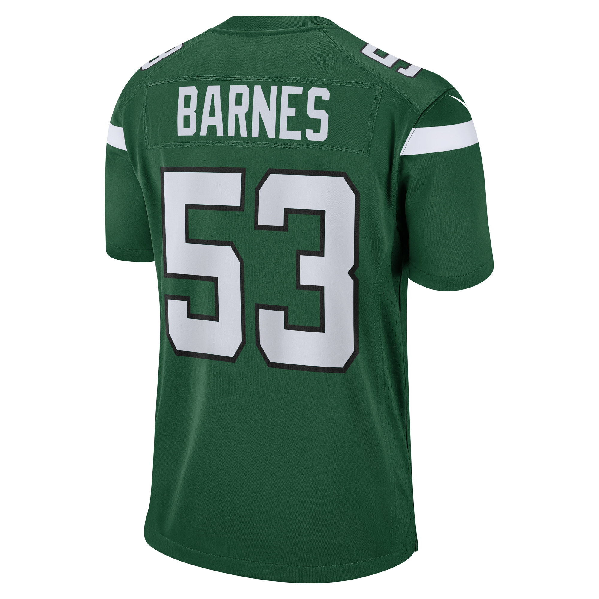 Men's New York Jets Zaire Barnes Gotham Green Game Jersey JS2228 nicesnker - Image 3