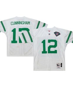 Men's Philadelphia Eagles 1994 Randall Cunningham Mitchell & Ness White Throwback Retired Player Jersey JS4388 nicesnker