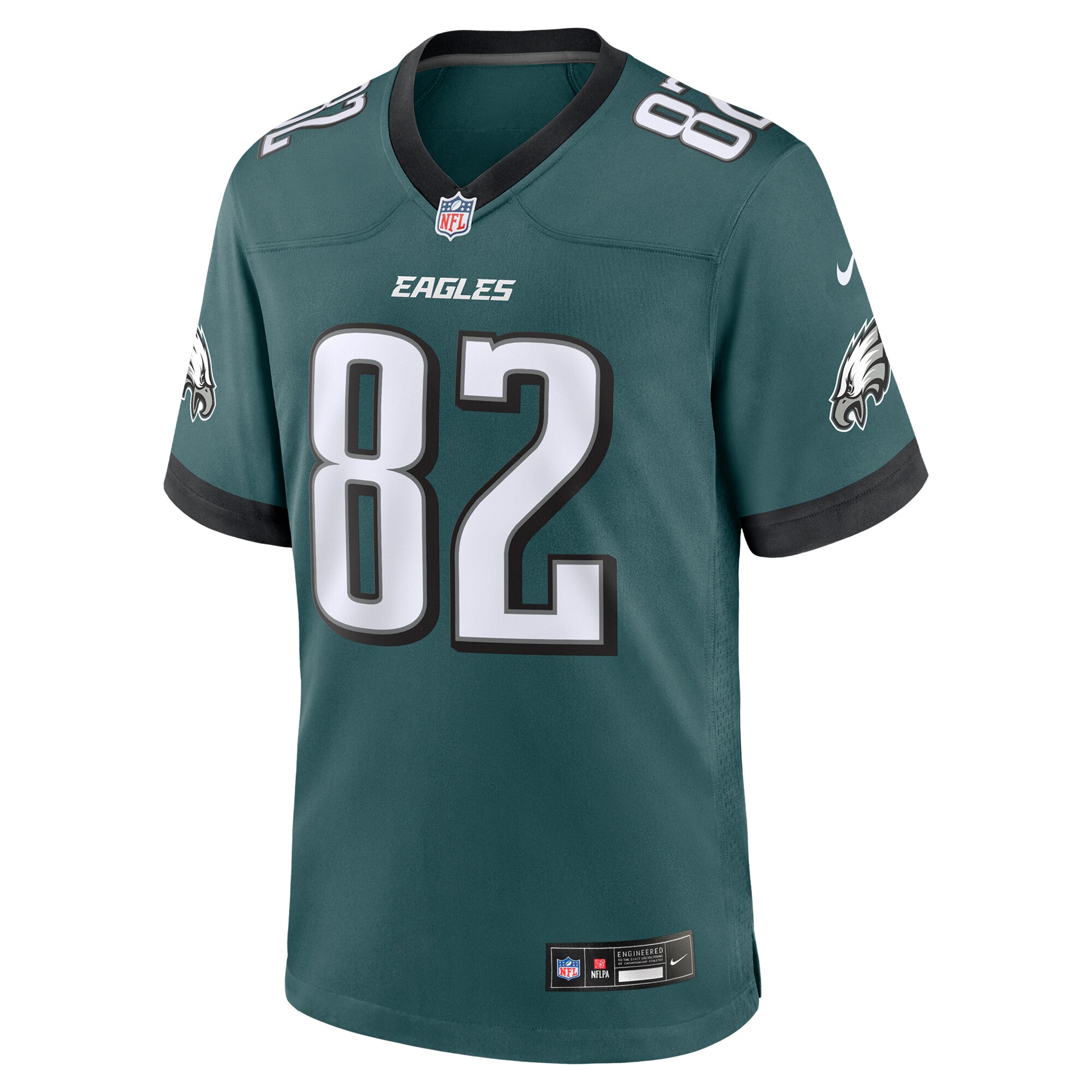 Men's Philadelphia Eagles Ainias Smith Midnight Green Team Game Jersey JS9639 nicesnker - Image 2