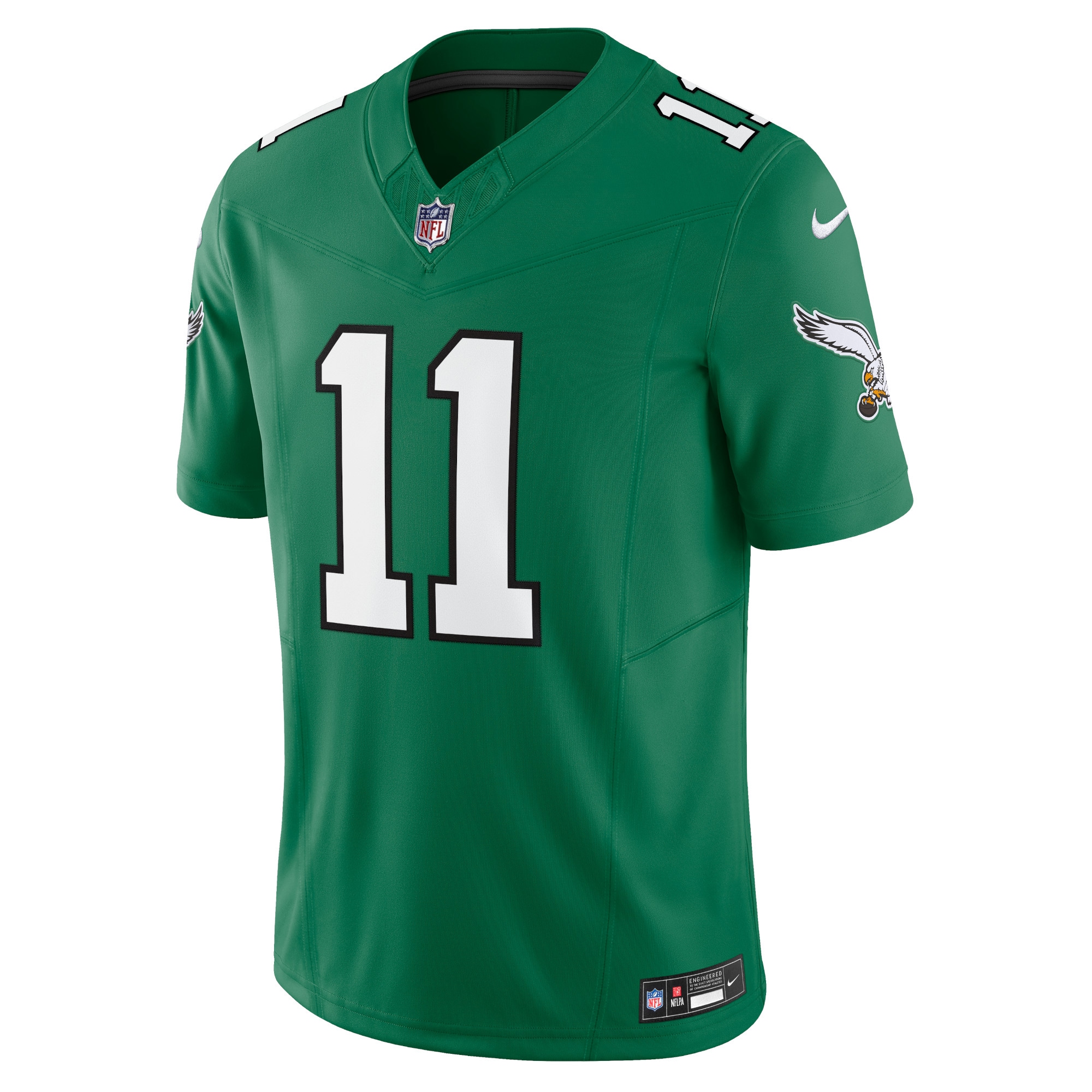 Men's Philadelphia Eagles A.J. Brown Kelly Green Vapor F.U.S.E. Limited Jersey JS6156 nicesnker - Image 2