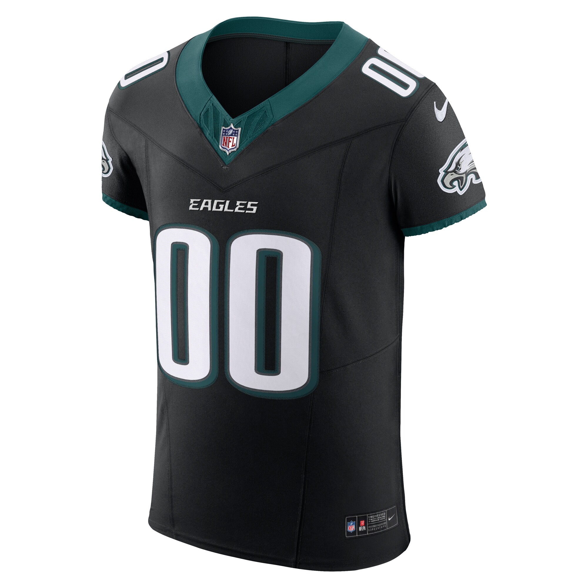 Men's Philadelphia Eagles Black Alternate Vapor F.U.S.E. Elite Custom Jersey JS2243 nicesnker - Image 2