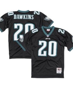Men's Philadelphia Eagles Brian Dawkins Mitchell & Ness Black Legacy Jersey JS7842 nicesnker