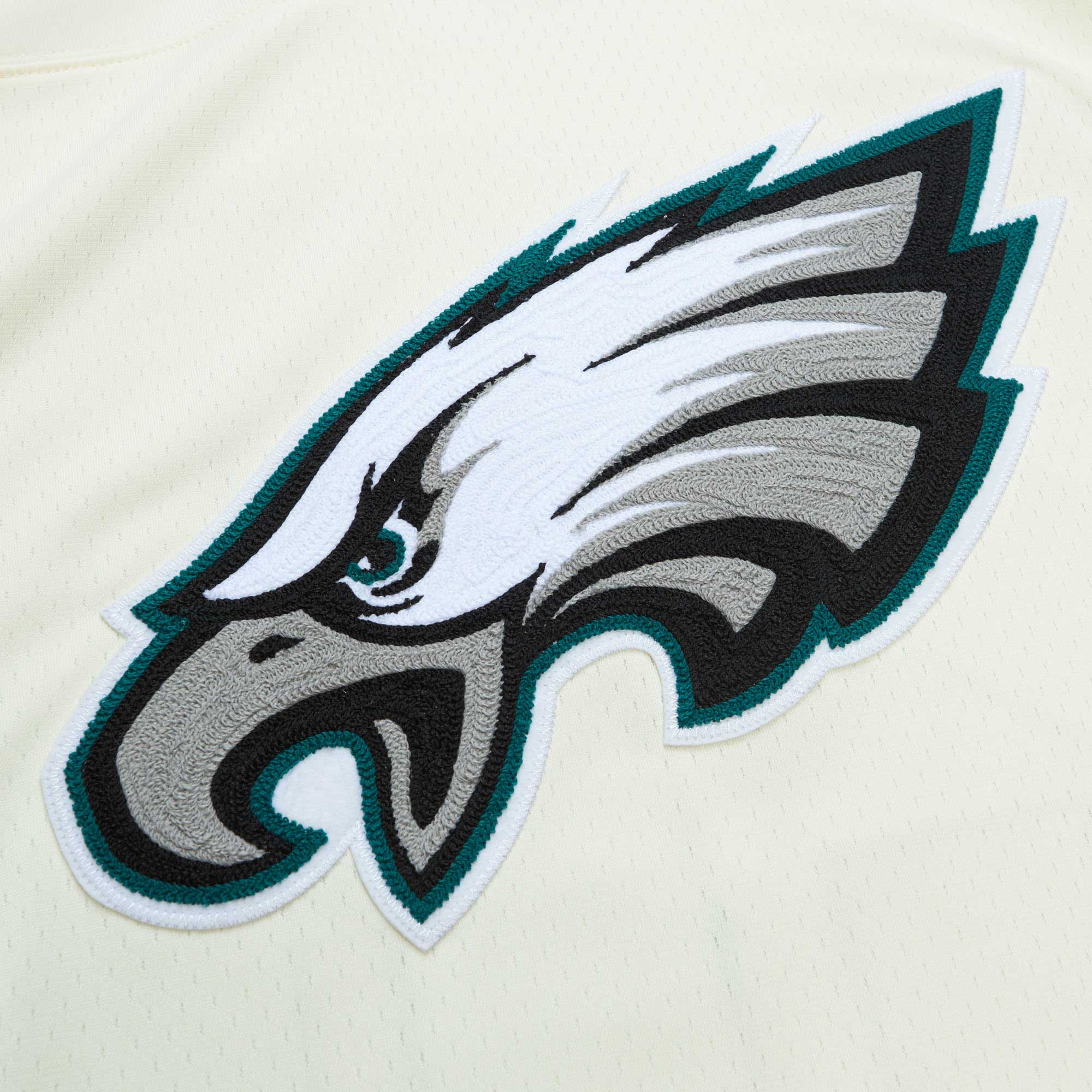 Men's Philadelphia Eagles Brian Dawkins Mitchell & Ness Cream Chainstitch Legacy Jersey JS4377 nicesnker - Image 4