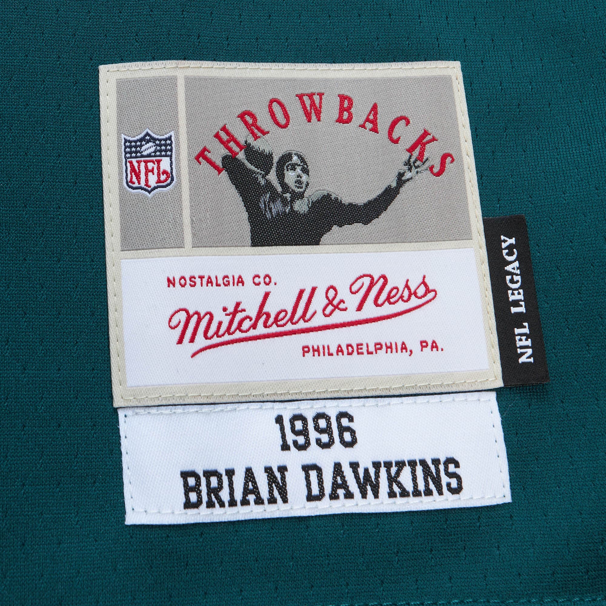 Men's Philadelphia Eagles Brian Dawkins Mitchell & Ness Green Legacy Jersey JS8897 nicesnker - Image 5