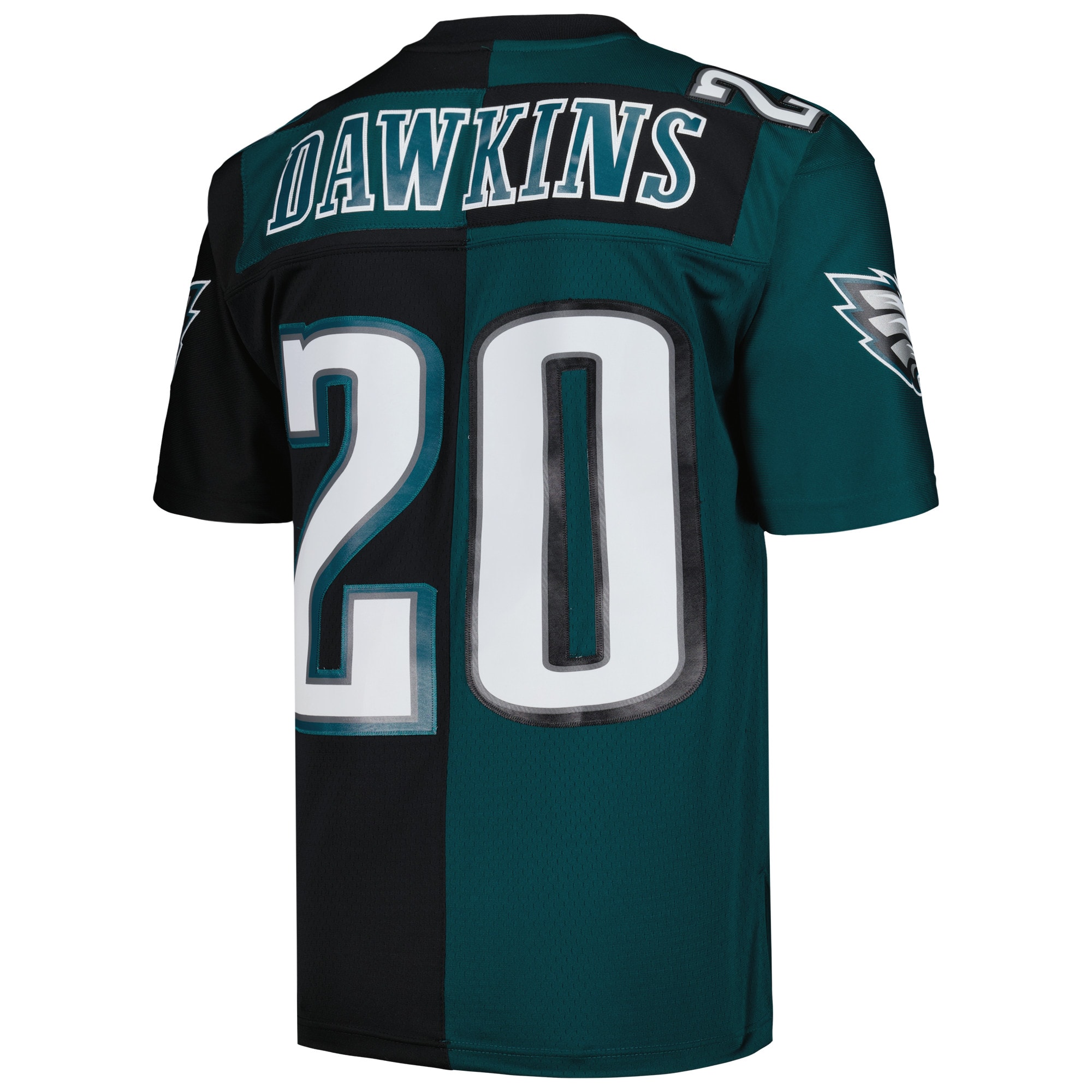 Men's Philadelphia Eagles Brian Dawkins Mitchell & Ness Midnight Green/Black 2004 Split Legacy Jersey JS3103 nicesnker - Image 3