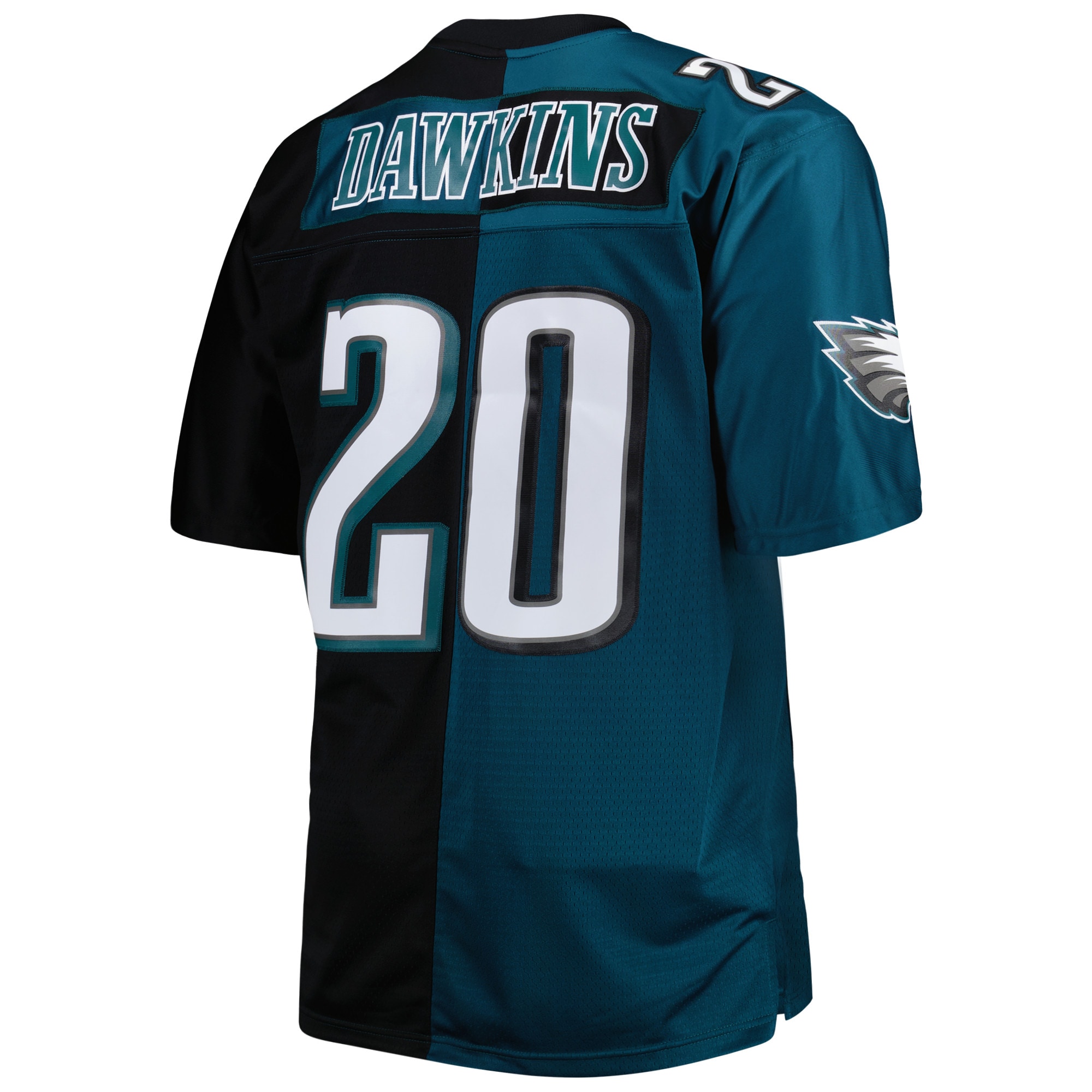 Men's Philadelphia Eagles Brian Dawkins Mitchell & Ness Midnight Green/Black Big & Tall Split Legacy Retired Player Jersey JS3388 nicesnker - Image 3