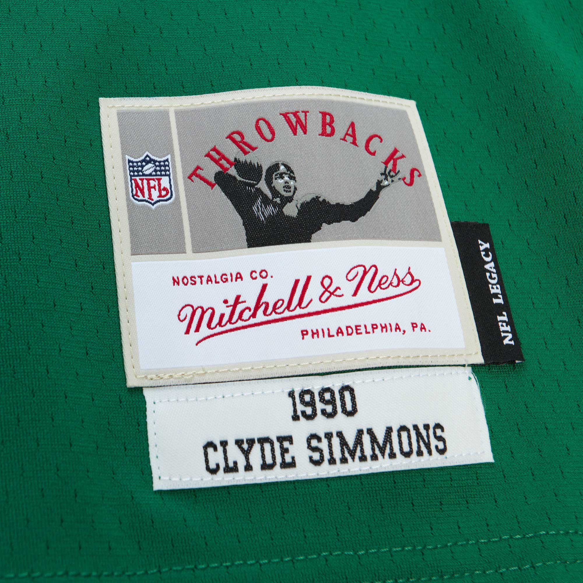 Men's Philadelphia Eagles Clyde Simmons Mitchell & Ness Kelly Green Legacy Jersey JS5407 nicesnker - Image 5