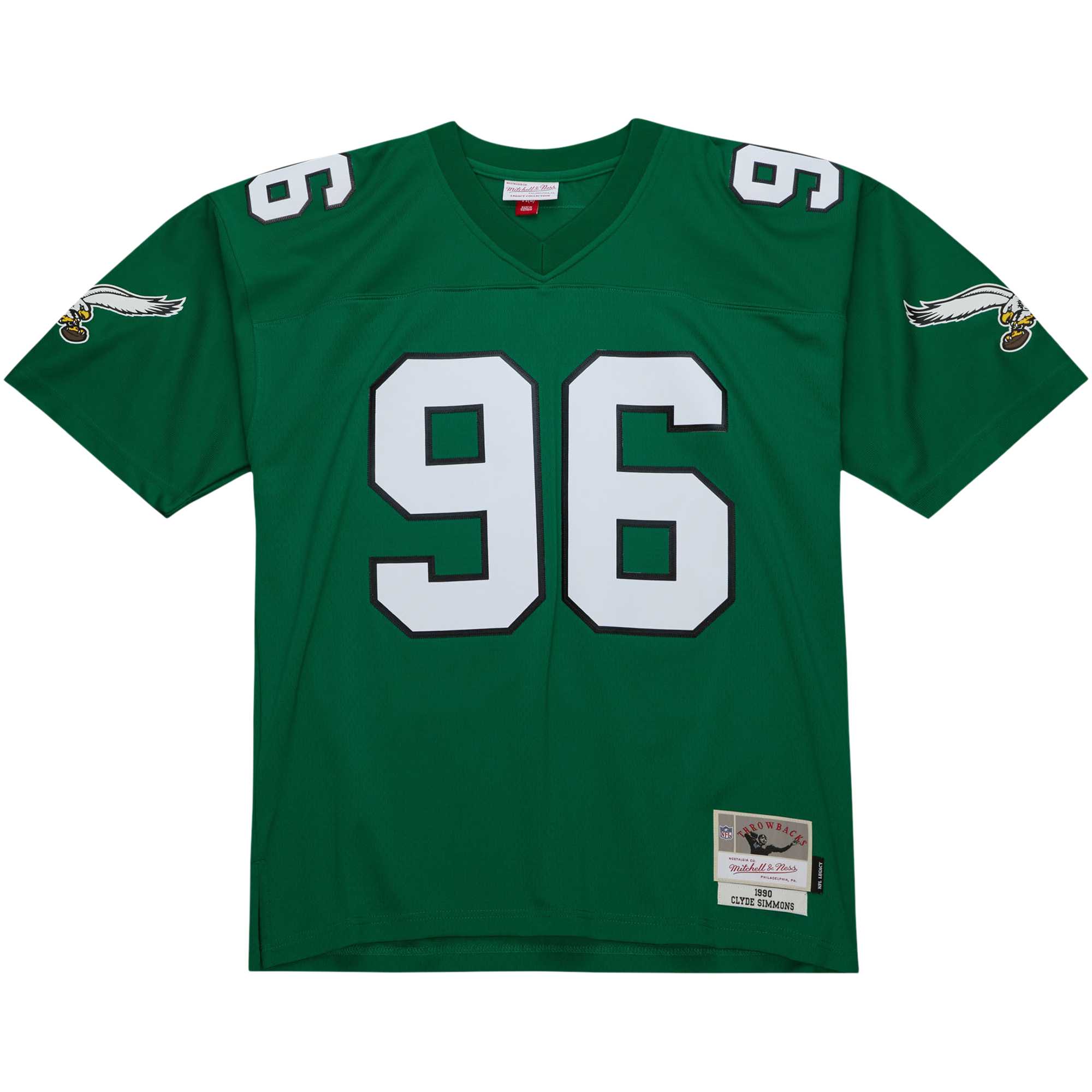 Men's Philadelphia Eagles Clyde Simmons Mitchell & Ness Kelly Green Legacy Jersey JS5407 nicesnker - Image 2