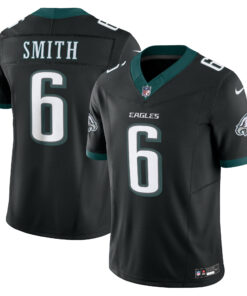 Men's Philadelphia Eagles DeVonta Smith Black Alternate Vapor F.U.S.E. Limited Jersey JS5478 nicesnker