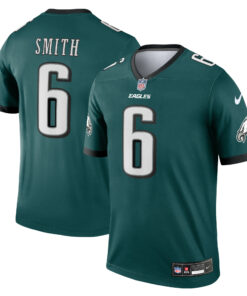 Men's Philadelphia Eagles DeVonta Smith Green Team Legend Player Performance Top JS6553 nicesnker
