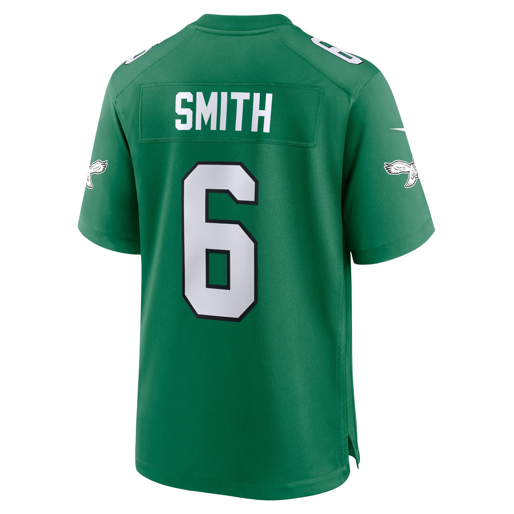 Men's Philadelphia Eagles DeVonta Smith Kelly Green Alternate Game Player Jersey JS1259 nicesnker - Image 3