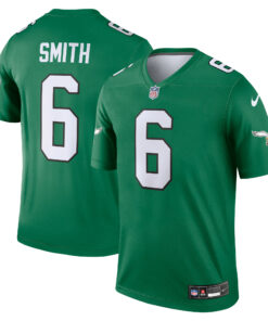 Men's Philadelphia Eagles DeVonta Smith Kelly Green Alternate Legend Player Performance Top JS8233 nicesnker