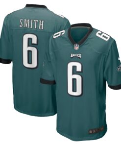 Men's Philadelphia Eagles DeVonta Smith Midnight Green Player Game Jersey JS1805 nicesnker