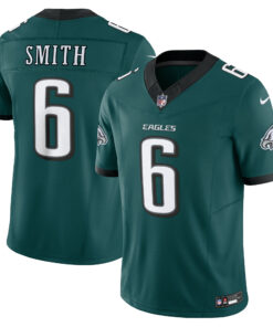 Men's Philadelphia Eagles DeVonta Smith Midnight Green Vapor F.U.S.E. Limited Jersey JS4550 nicesnker
