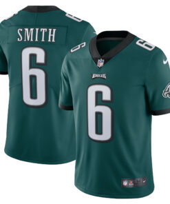 Men's Philadelphia Eagles DeVonta Smith Midnight Green Vapor Limited Jersey JS4503 nicesnker