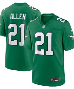 Men's Philadelphia Eagles Eric Allen Kelly Green Alternate Game Jersey JS2237 nicesnker