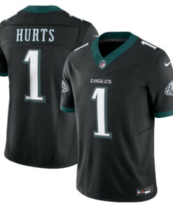 Men's Philadelphia Eagles Jalen Hurts Black Alternate Vapor F.U.S.E. Limited Jersey JS7792 nicesnker