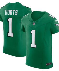 Men's Philadelphia Eagles Jalen Hurts Kelly Green 2nd Alternate Vapor F.U.S.E. Elite Jersey JS3634 nicesnker