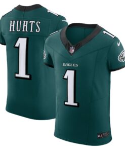 Men's Philadelphia Eagles Jalen Hurts Midnight Green Vapor F.U.S.E. Elite Jersey JS9397 nicesnker