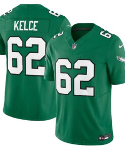Men's Philadelphia Eagles Jason Kelce Kelly Green Vapor F.U.S.E. Limited Jersey JS1603 nicesnker