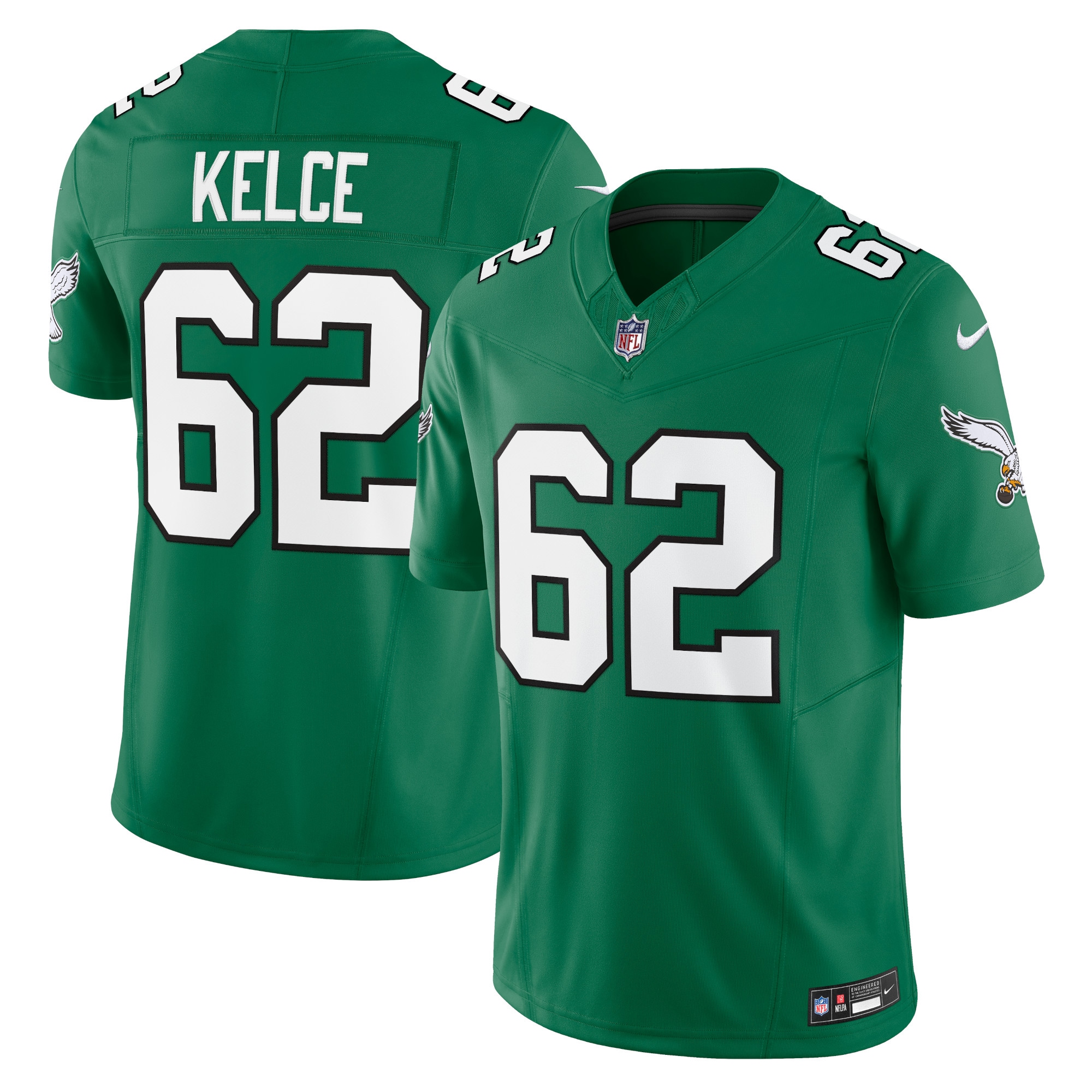 Men's Philadelphia Eagles Jason Kelce Kelly Green Vapor F.U.S.E. Limited Jersey JS1603 nicesnker