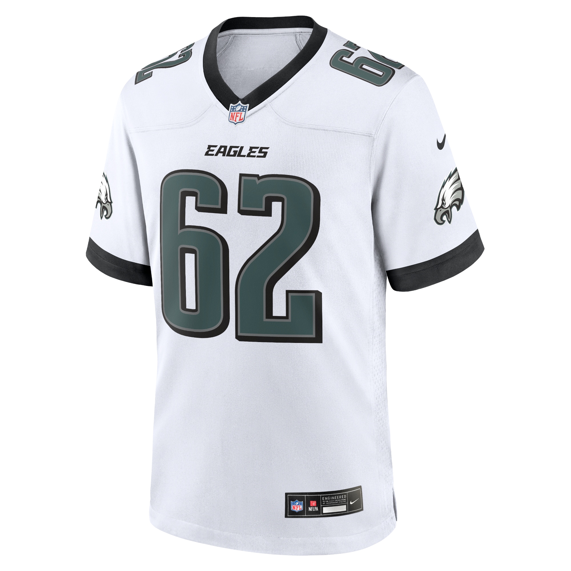 Men's Philadelphia Eagles Jason Kelce White White Game Jersey JS5187 nicesnker - Image 2