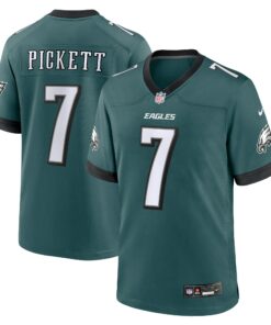 Men's Philadelphia Eagles Kenny Pickett Midnight Green Game Jersey JS2357 nicesnker