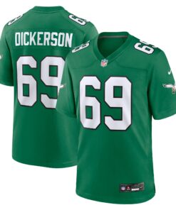 Men's Philadelphia Eagles Landon Dickerson Kelly Green Alternate Game Jersey JS8063 nicesnker